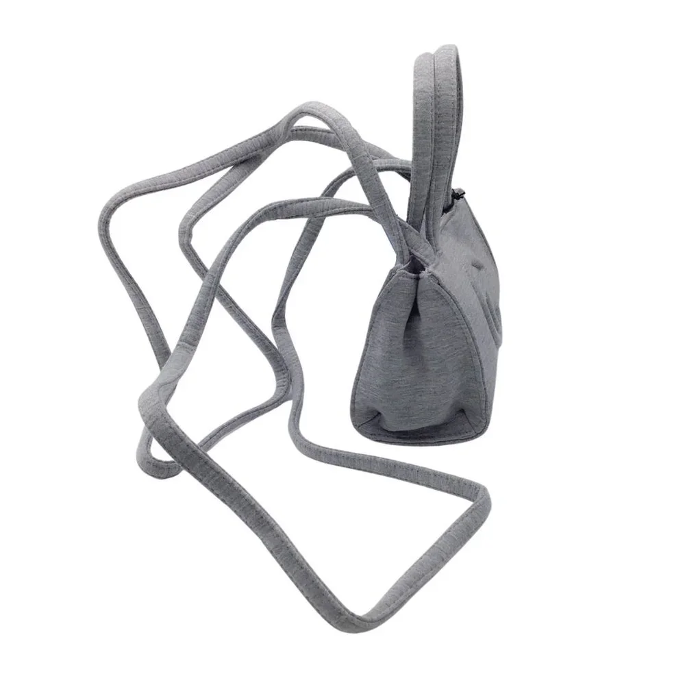 UGG X TELFAR FLEECE SMALL SHOPPING BAG IN HEATHER GREY - Picture 2 of 11